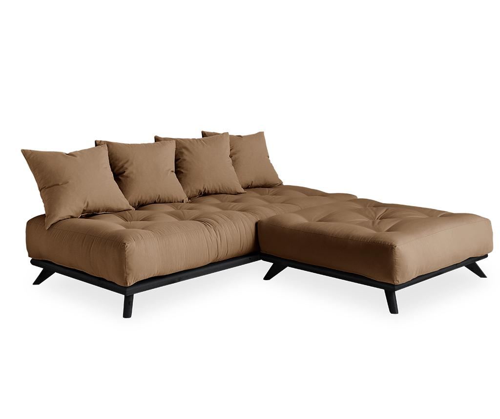 Sofa Senza Black Mocca 90x200 cm Vivre ro